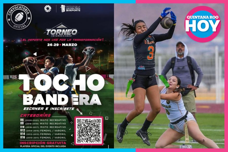 Convocan al Torneo Interregiones de Tocho Bandera en Cancún