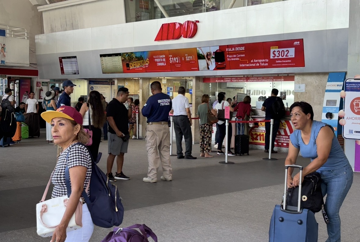 Fin de semana largo aumenta un 30% corridas de autobuses en Cancún