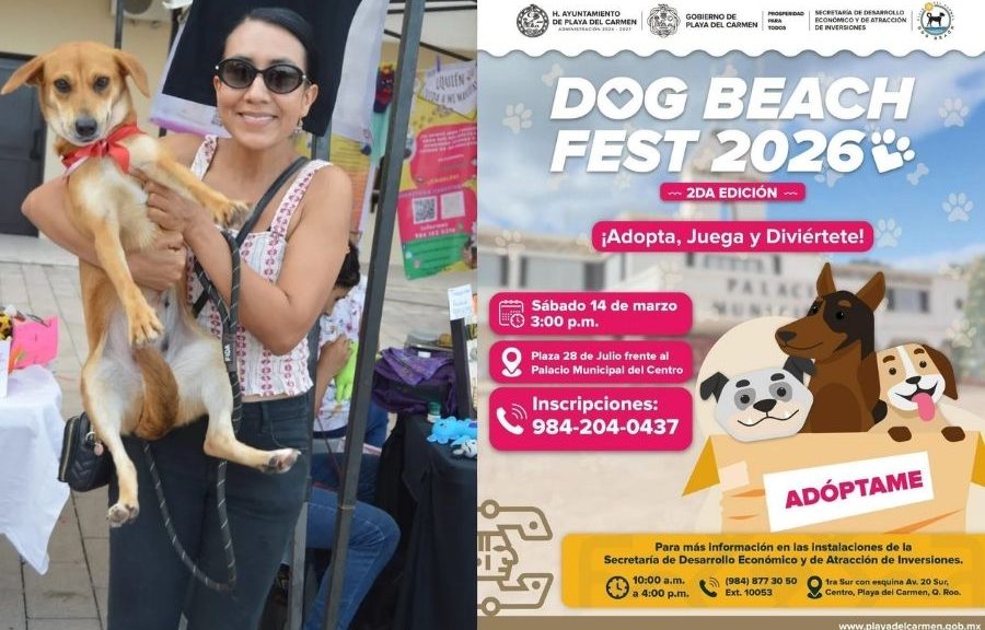 Éxito total del Dog Beach Festival en Playa del Carmen