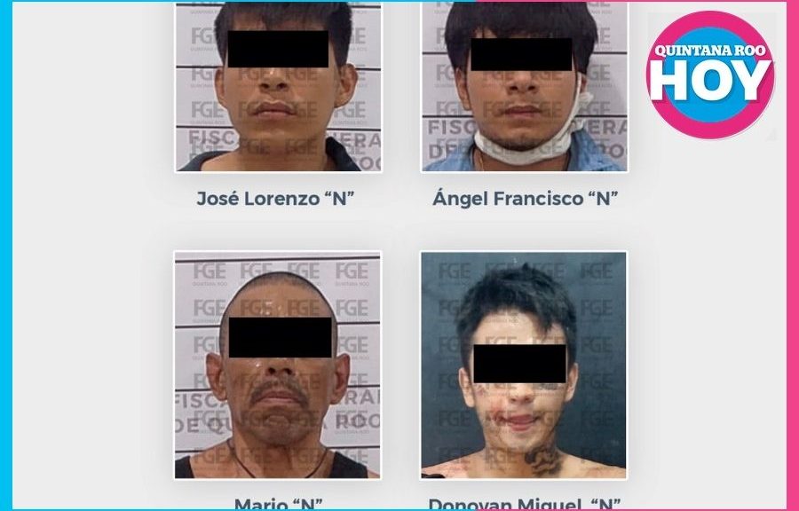 Detienen a cuatro presuntos integrantes del CJNG en La Veleta; aseguran armas y droga Tulum, Quintana Roo.— Cuatro hombres señalados como presuntos integrantes del Cártel Jalisco Nueva Generación (CJNG) fueron detenidos durante un operativo conjunto realizado en la colonia La Veleta, donde autoridades aseguraron armas de fuego, sustancias con características de droga, radios de comunicación y equipo táctico. El operativo se llevó a cabo en una calle sin nombre ubicada entre las calles 14 Sur y 16 Sur de dicha colonia, cuando elementos de la Fiscalía General del Estado (FGE), en coordinación con personal de la Secretaría de la Defensa Nacional (Sedena) y la Policía Municipal de Tulum, realizaban recorridos operativos en la zona. De acuerdo con la información oficial, durante estas acciones los agentes detectaron a varios sujetos que presuntamente se encontraban en posesión de armas de fuego y sustancias ilícitas, por lo que procedieron a intervenirlos. En el lugar fueron detenidos Mario “N”, Ángel Francisco “N” y José Lorenzo “N”, a quienes les aseguraron diversas dosis de hierba verde seca con características similares a la marihuana, así como sustancia sólida con características propias de la droga conocida como cristal. Durante la intervención también fueron localizados un arma de fuego, radios de comunicación y equipo táctico que presuntamente utilizaban para sus actividades. Asimismo, las autoridades aseguraron a Donovan Miguel “N”, quien portaba una pistola calibre 9 milímetros, además de varias dosis de presuntos narcóticos, un chaleco táctico y un radio portátil. Durante el operativo, este último sujeto presuntamente intentó accionar su arma de fuego contra los elementos participantes, por lo que fue neutralizado mediante el uso legítimo de la fuerza. Como resultado del enfrentamiento, el individuo resultó lesionado en un hombro y posteriormente recibió atención médica, reportándose fuera de peligro. Según las primeras líneas de investigación, los detenidos presuntamente formarían parte de un grupo delictivo generador de violencia vinculado al Cártel Jalisco Nueva Generación, dedicado a la distribución de narcóticos en distintos puntos del municipio, principalmente en la zona costera. Tras su captura, los cuatro individuos fueron puestos a disposición del Ministerio Público junto con los objetos asegurados, donde se integra la carpeta de investigación correspondiente por delitos contra la salud y por violaciones a la Ley Federal de Armas de Fuego y Explosivos. Las autoridades indicaron que será el Ministerio Público quien determine la situación jurídica de los detenidos dentro del plazo constitucional, mientras continúan las investigaciones para esclarecer su posible participación en otras actividades delictivas en el municipio de Tulum.