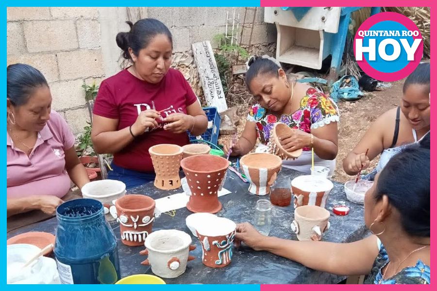 Mujeres mayas preservan la cerámica tradicional en Tulum