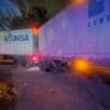 Motociclista y menor resultan heridos tras choque con tráiler en la carretera Gas Auto de Cancún