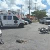 Motociclista lesionado tras choque en la Región 200 de Cancún