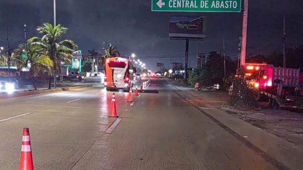 Inicia el mantenimiento nocturno en el bulevar Luis Donaldo Colosio