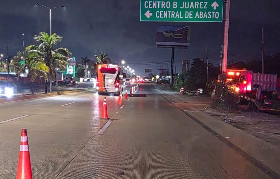 Inicia el mantenimiento nocturno en el bulevar Luis Donaldo Colosio