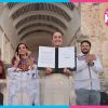 Sheinbaum anuncia apoyos escolares y refuerza el turismo comunitario en Q. Roo