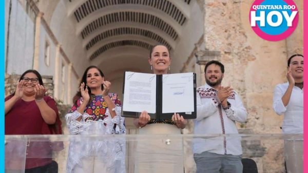 Sheinbaum anuncia apoyos escolares y refuerza el turismo comunitario en Q. Roo