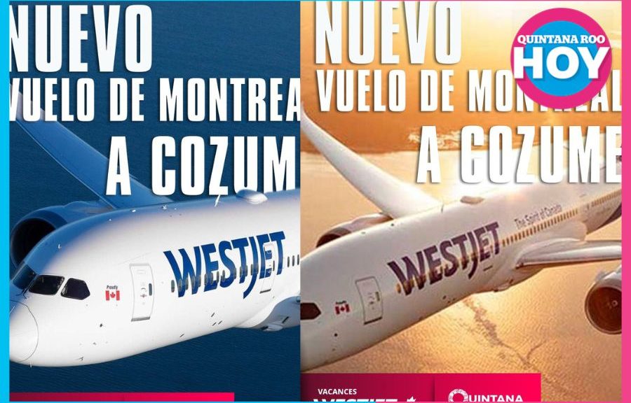 Inauguran vuelo directo Montreal–Cozumel para fortalecer turismo canadiense