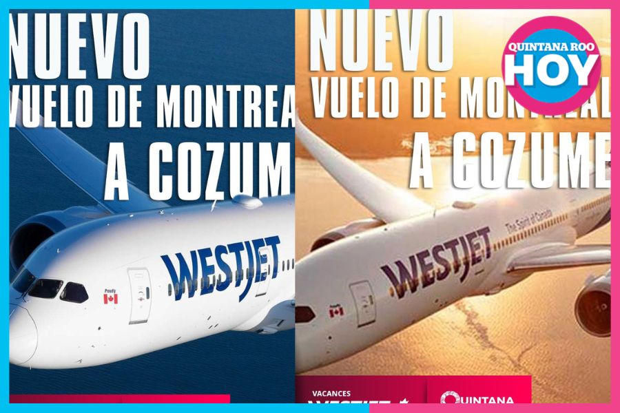 Inauguran vuelo directo Montreal–Cozumel para fortalecer turismo canadiense