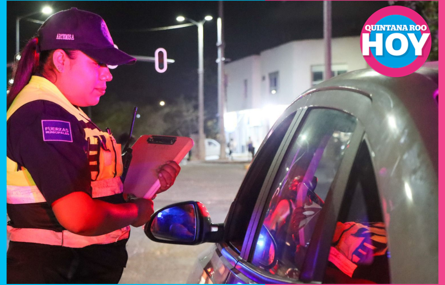 Playa del Carmen reduce un 23% los accidentes por alcohol con el Operativo Alcoholímetro