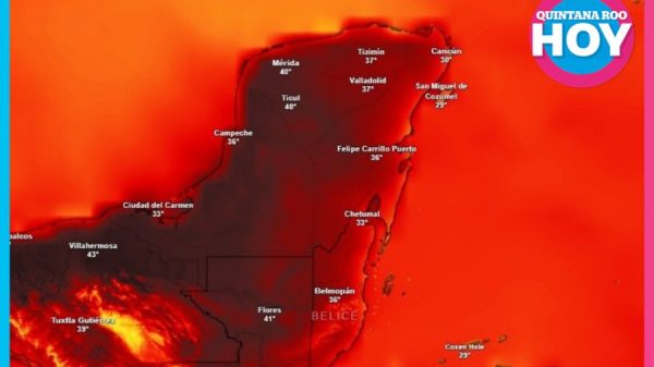 Prevén calor extremo en la Península de Yucatán con hasta cinco ondas de calor