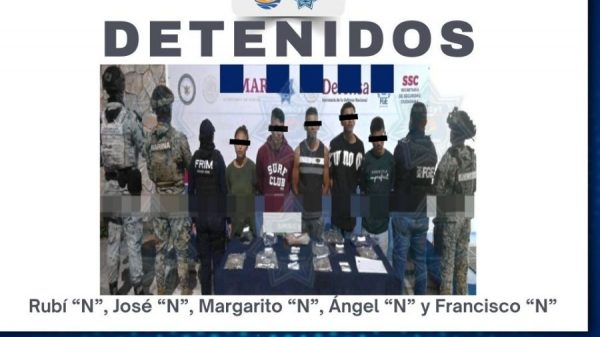 Caen cinco personas con más de 380 dosis de estupefacientes en Cancún