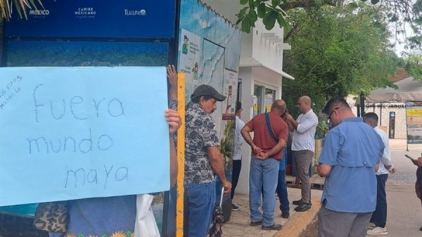 Protestan en Tulum por cobros para ingresar al Parque del Jaguar