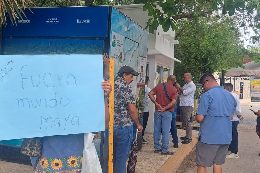 Protestan en Tulum por cobros para ingresar al Parque del Jaguar