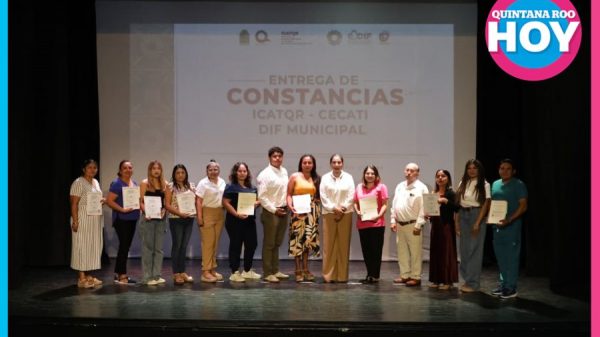 DIF Benito Juárez fortalece capacitación para el trabajo con entrega de 110 constancias oficiales