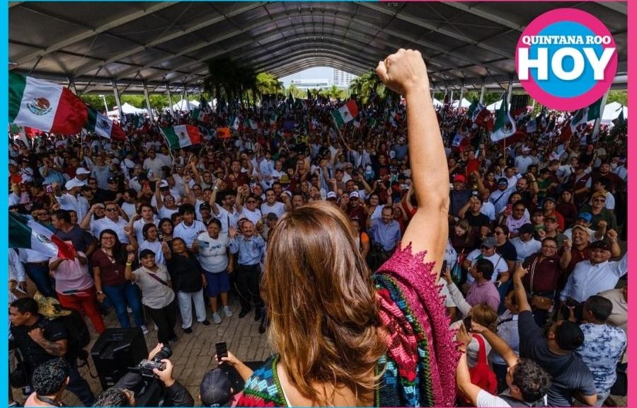 Más de 25 mil personas respaldan mensaje de Sheinbaum en Cancún