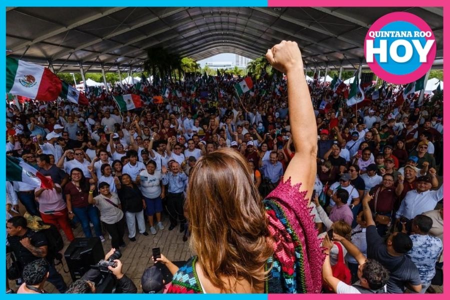 Más de 25 mil personas respaldan mensaje de Sheinbaum en Cancún