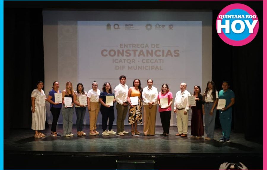 DIF Benito Juárez fortalece capacitación para el trabajo con entrega de 110 constancias oficiales