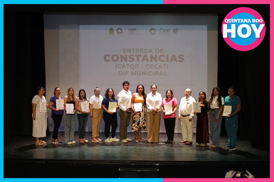 DIF Benito Juárez fortalece capacitación para el trabajo con entrega de 110 constancias oficiales