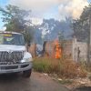 Incendio consume carpintería en Felipe Carrillo Puerto