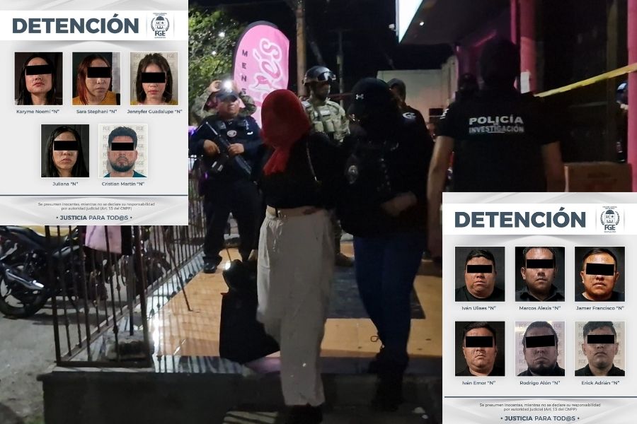 Cateo en Othón P. Blanco deja 28 mujeres rescatadas y 11 detenidos