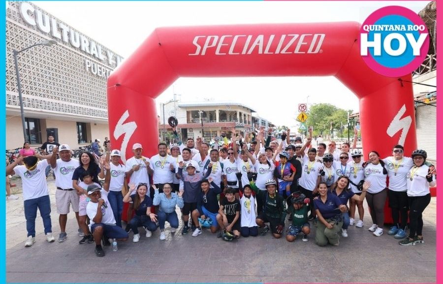 Puerto Morelos celebra carrera ciclista por su décimo aniversario