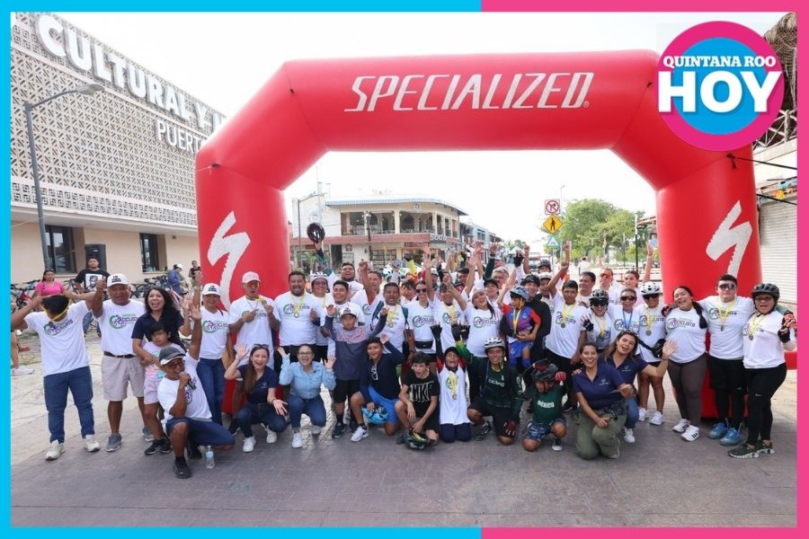 Puerto Morelos celebra carrera ciclista por su décimo aniversario