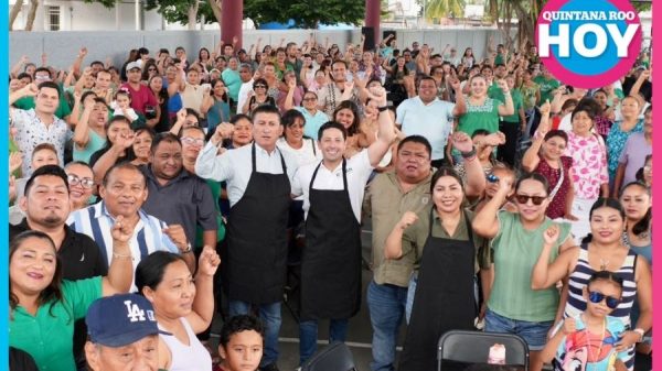 Renán Sánchez y “Chepe” conviven con familias en Cozumel