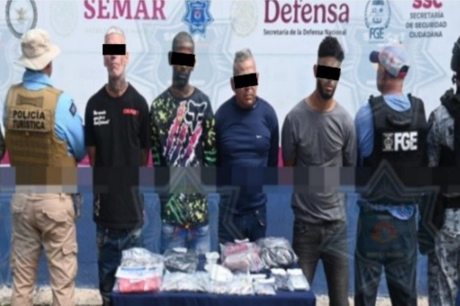 Detienen a cuatro individuos en kilómetro cero por narcomenudeo