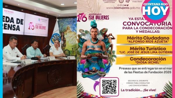 Isla Mujeres lanza convocatorias por su 176 aniversario de fundación