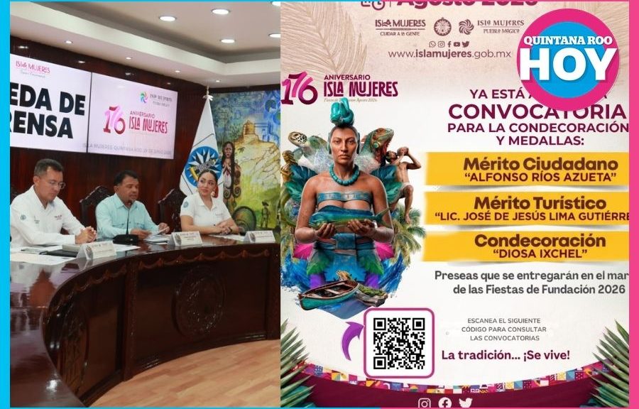 Isla Mujeres lanza convocatorias por su 176 aniversario de fundación