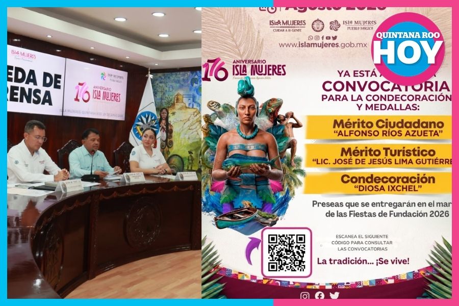 Isla Mujeres lanza convocatorias por su 176 aniversario de fundación