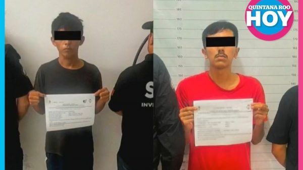 Detienen a dos sujetos por enganchar a menores para vender droga en Tulum