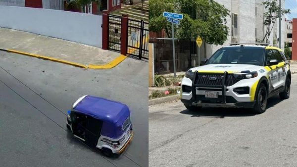 mototaxi sospechoso Cancún