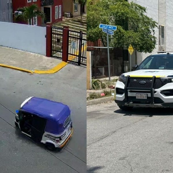 mototaxi sospechoso Cancún