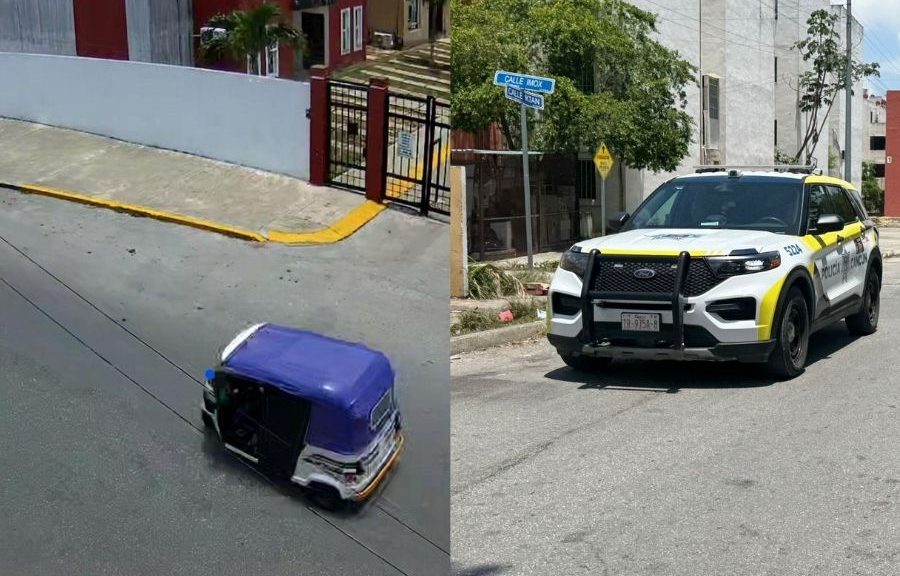 mototaxi sospechoso Cancún