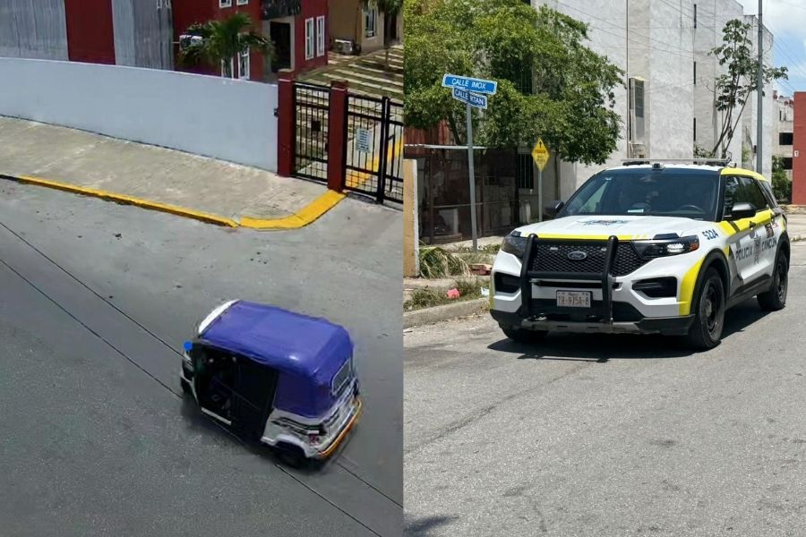 mototaxi sospechoso Cancún