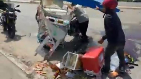 accidente de vendedor ambulante en carretera 307