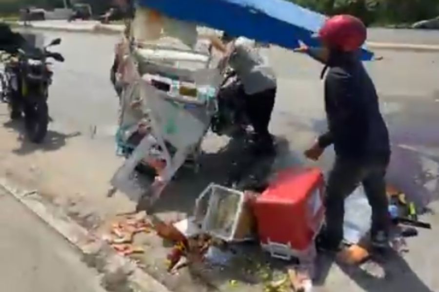 accidente de vendedor ambulante en carretera 307