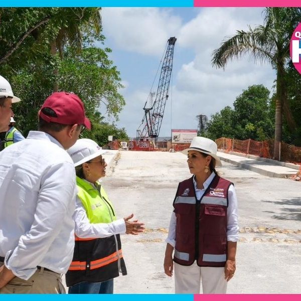 Rehabilitación del puente Subteniente López avanza 37% en Quintana Roo