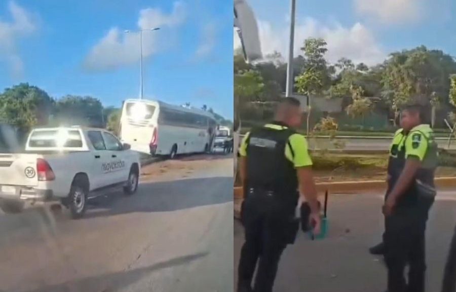 Chofer evita tragedia tras presunta falla de frenos en la 307