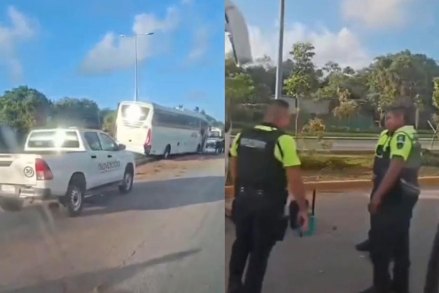 Chofer evita tragedia tras presunta falla de frenos en la 307