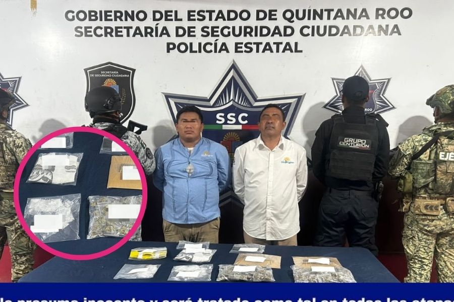 Golpe a presunta red delictiva en Costa Mujeres; caen dos hombres
