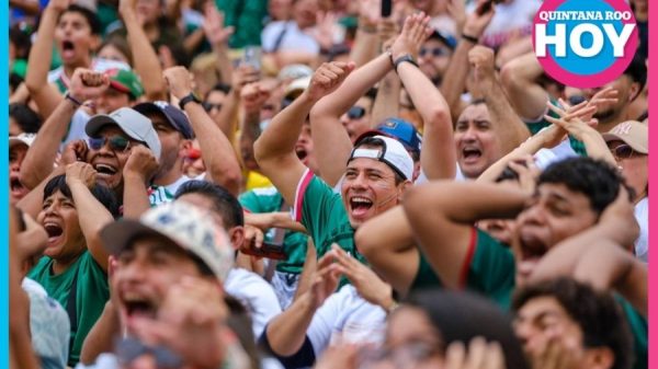 Quintanarroenses celebran triunfo de México en Fut Fest Mundial 2026