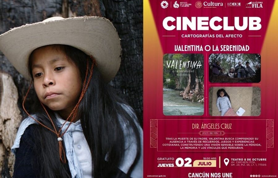 Cineclub Cancún inicia ciclo con "Valentina o la serenidad" este 2 de julio
