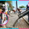 Avanza construcción de banquetas en prolongación Rueda Medina