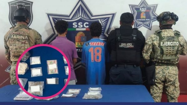 Detienen a dos adolescentes con más de 150 dosis