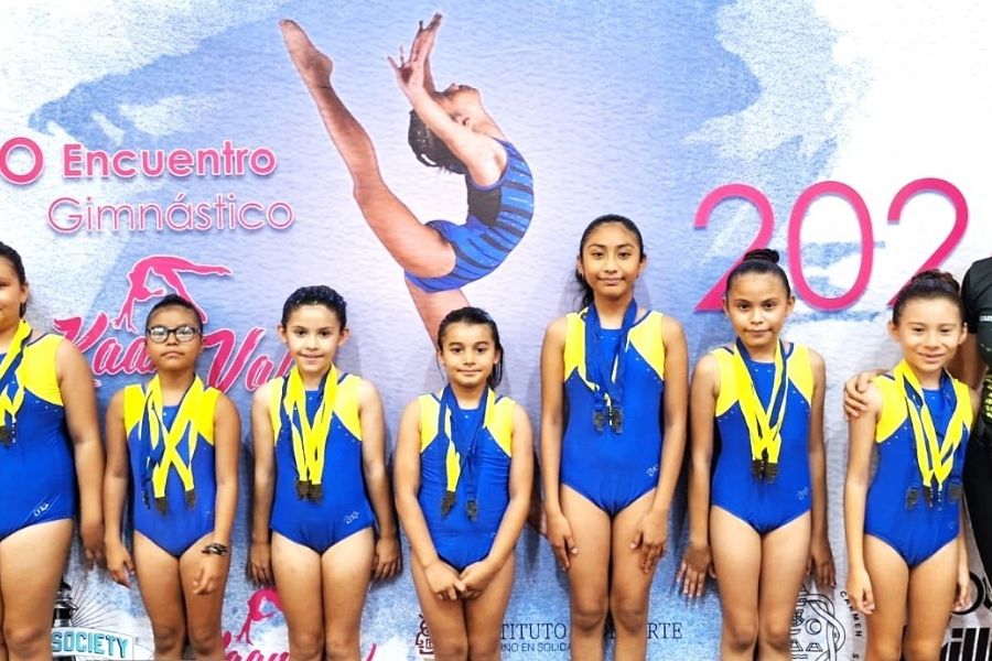 Stars Gym representa a Puerto Morelos en encuentro estatal de gimnasia artística