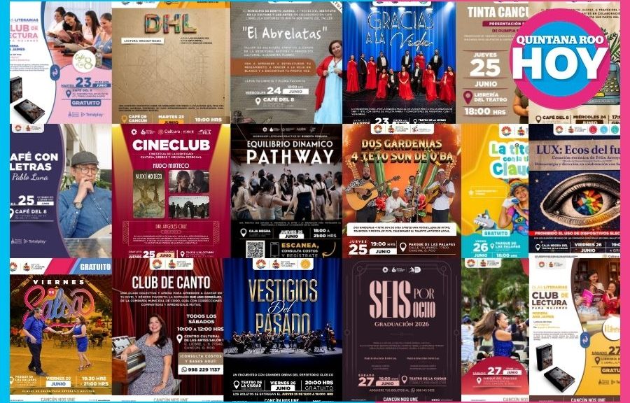 Cartelera cultural de Cancún: conciertos, cine y danza gratuitos