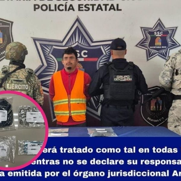 Detienen a presunto distribuidor de droga en la carretera 307